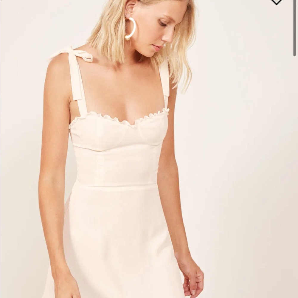 Reformation Christine Dress Ivory - Picture 4 of 9